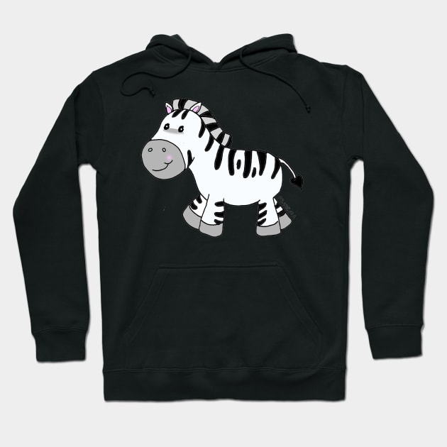 The zebra Camila is happy Hoodie by Fradema